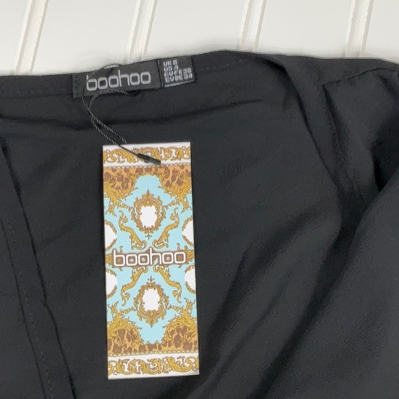 NWT- RUCHED WAIST VOLUME SLEEVE BODYSUIT. Size 4 - Picture 6 of 8